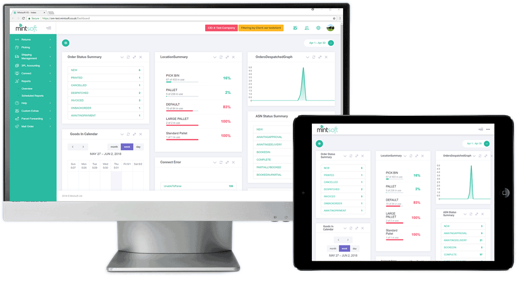 screenshot of Access Mintsoft